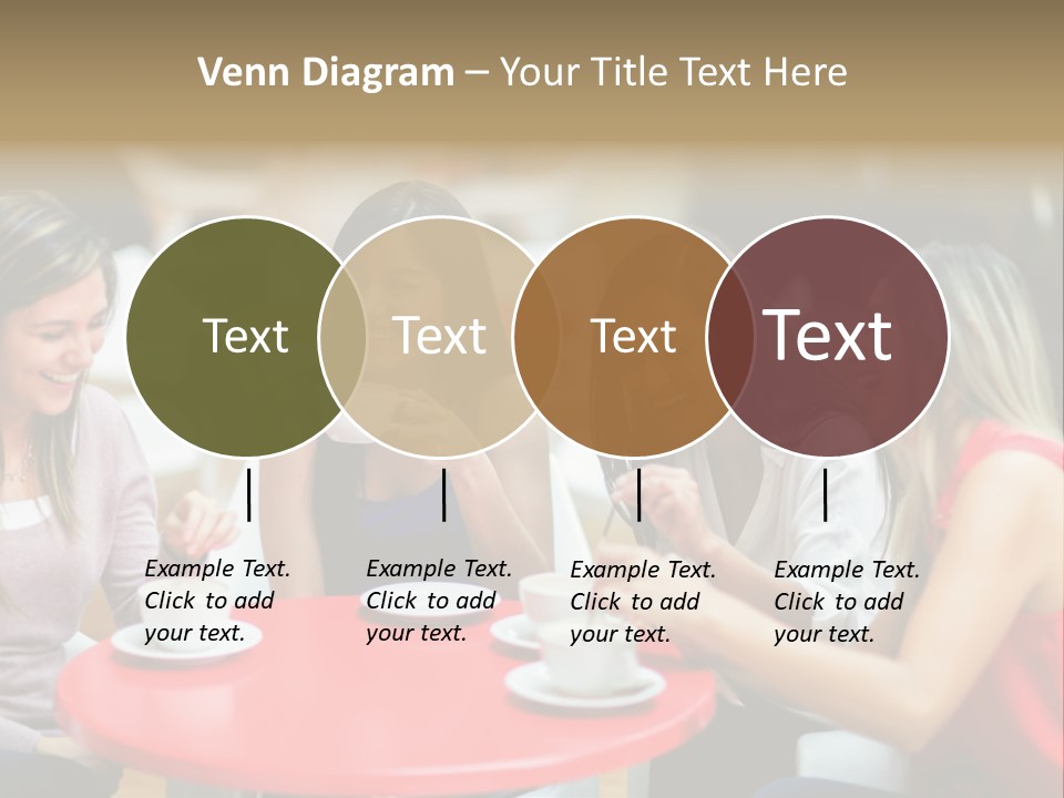 Happy Cheerful Adults PowerPoint Template