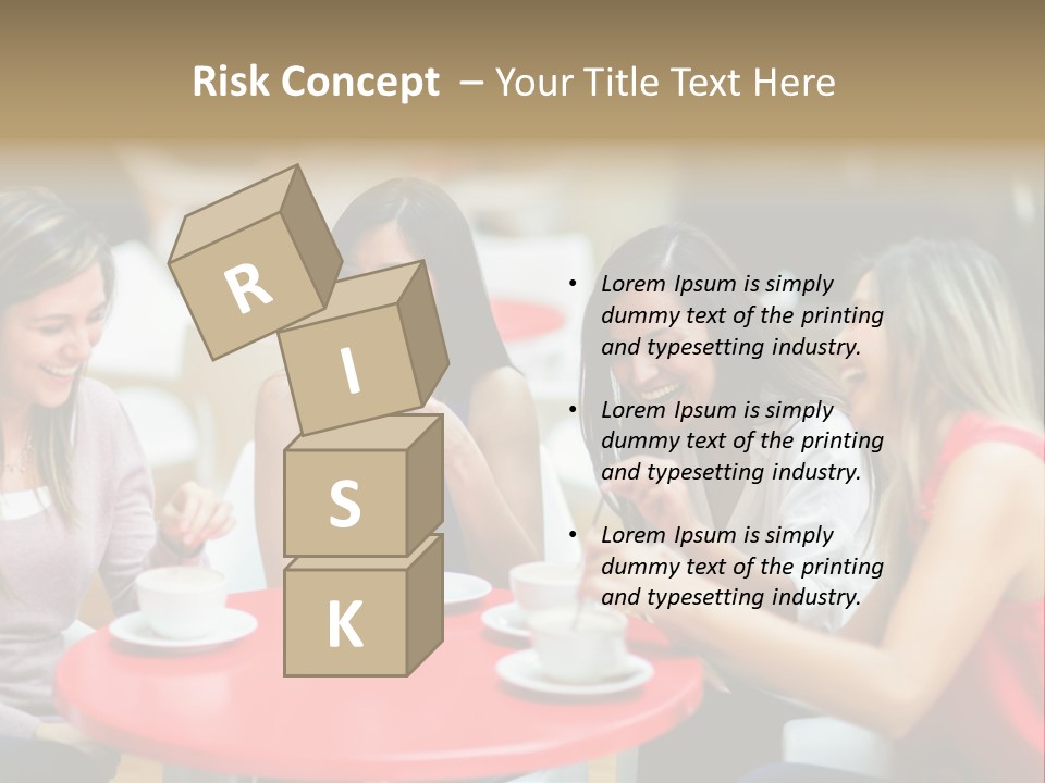 Happy Cheerful Adults PowerPoint Template