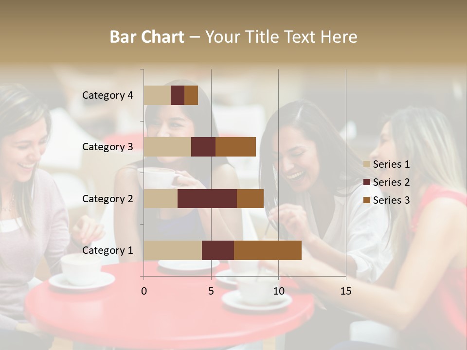 Happy Cheerful Adults PowerPoint Template