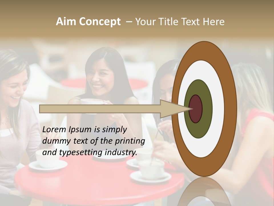 Happy Cheerful Adults PowerPoint Template