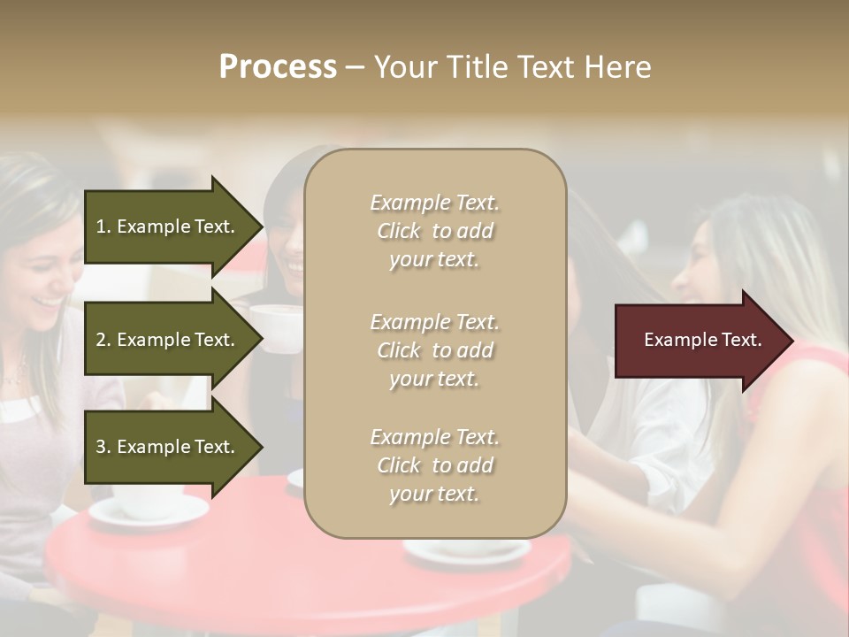 Happy Cheerful Adults PowerPoint Template