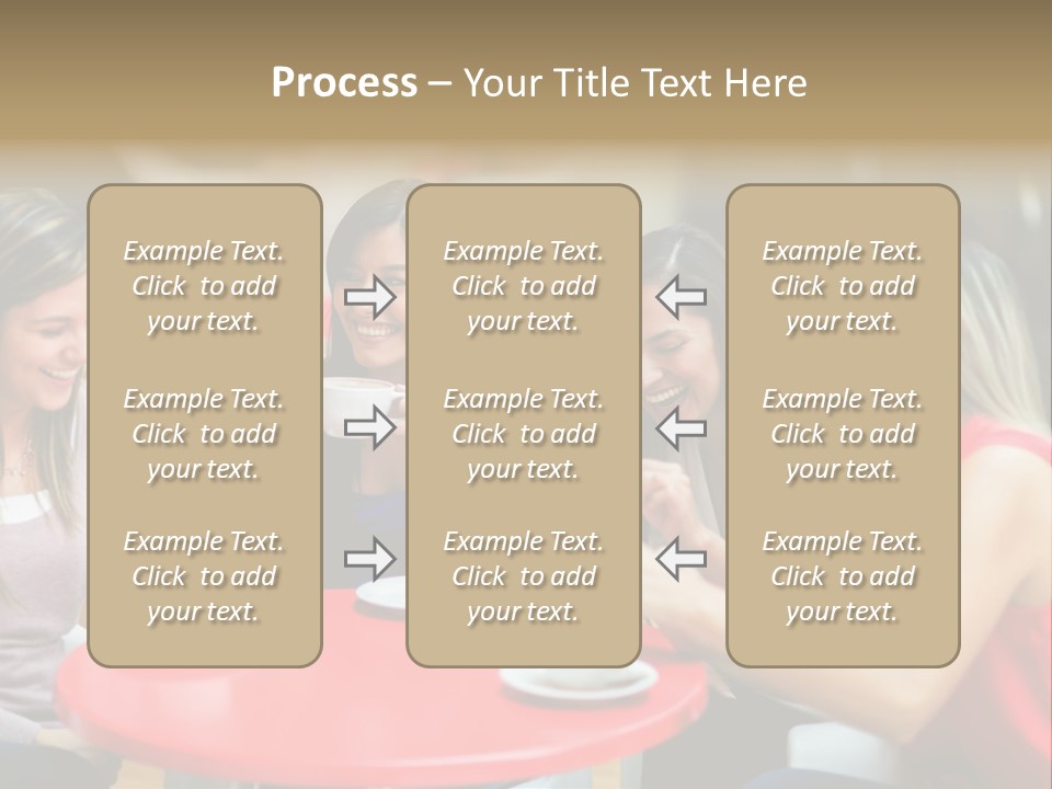 Happy Cheerful Adults PowerPoint Template
