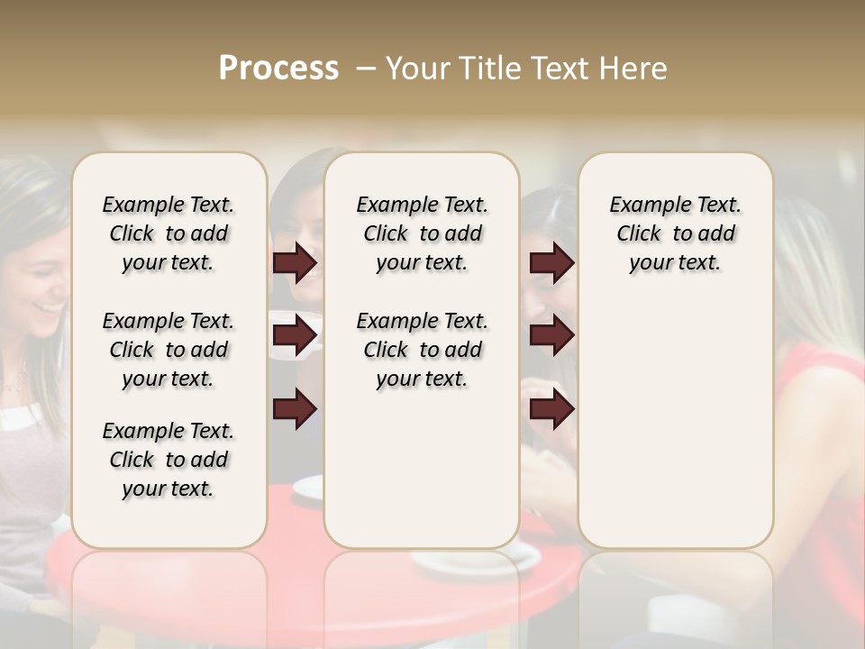 Happy Cheerful Adults PowerPoint Template