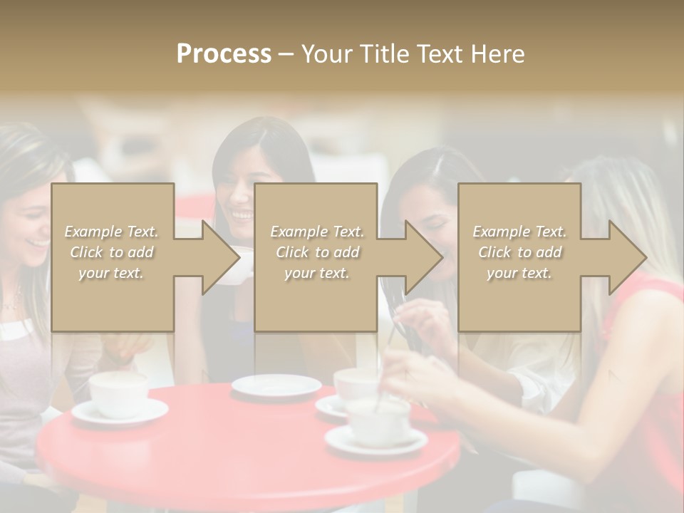 Happy Cheerful Adults PowerPoint Template