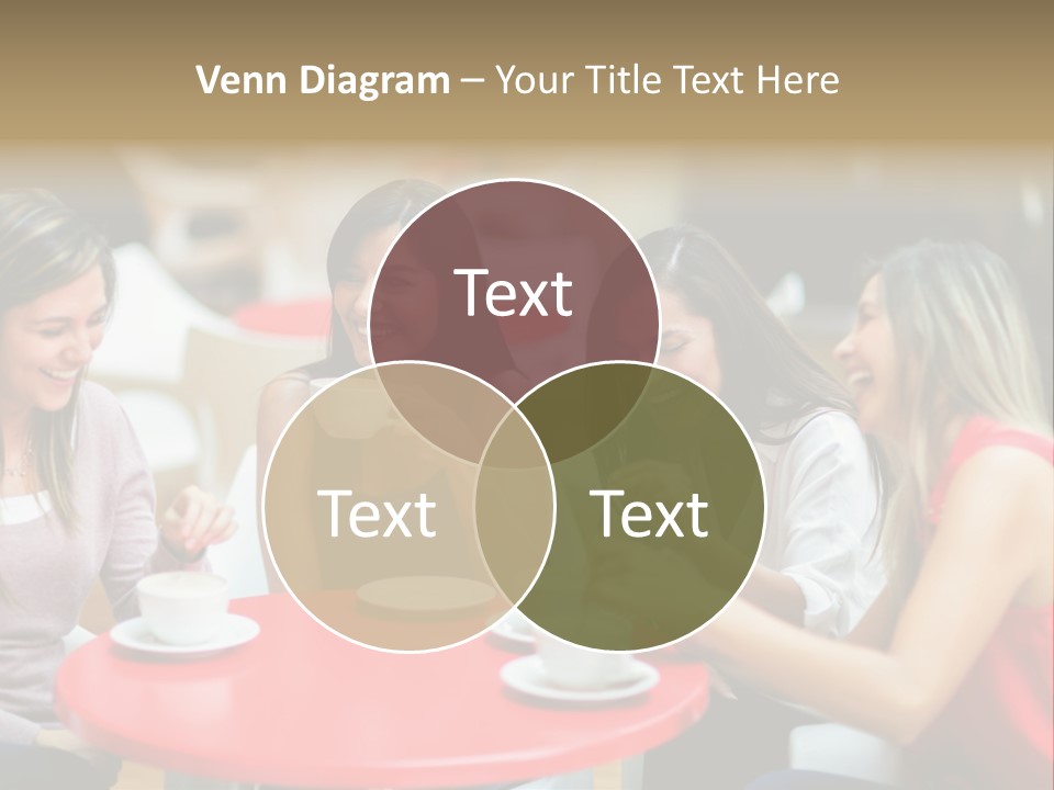 Happy Cheerful Adults PowerPoint Template