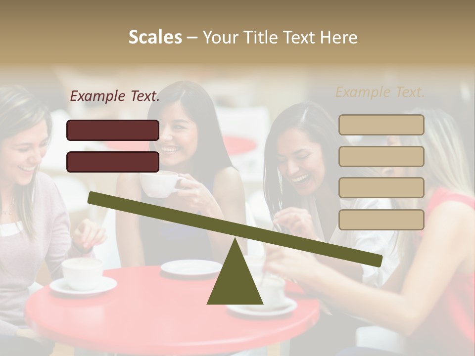 Happy Cheerful Adults PowerPoint Template