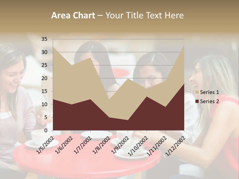 Happy Cheerful Adults PowerPoint Template