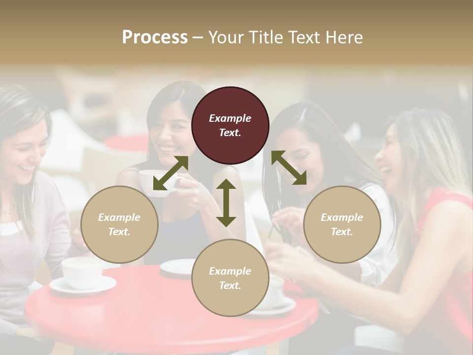 Happy Cheerful Adults PowerPoint Template