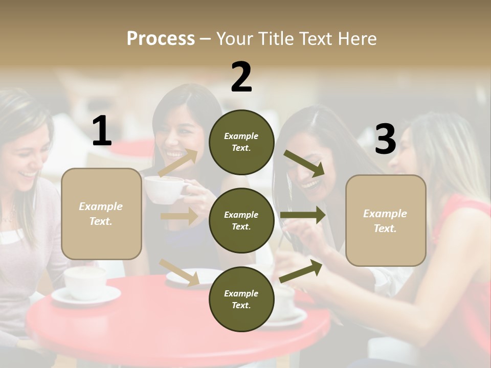 Happy Cheerful Adults PowerPoint Template