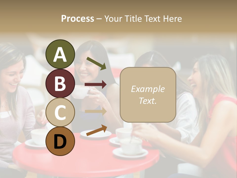 Happy Cheerful Adults PowerPoint Template