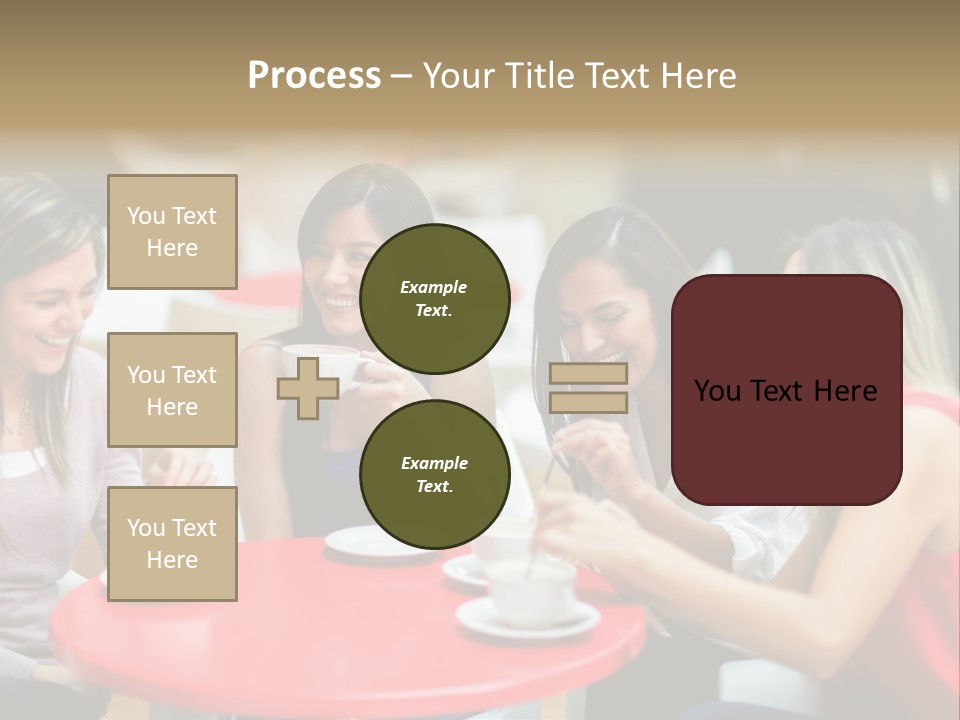 Happy Cheerful Adults PowerPoint Template