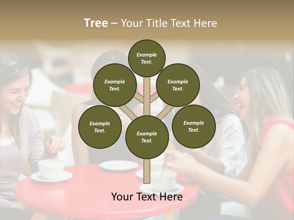 Happy Cheerful Adults PowerPoint Template