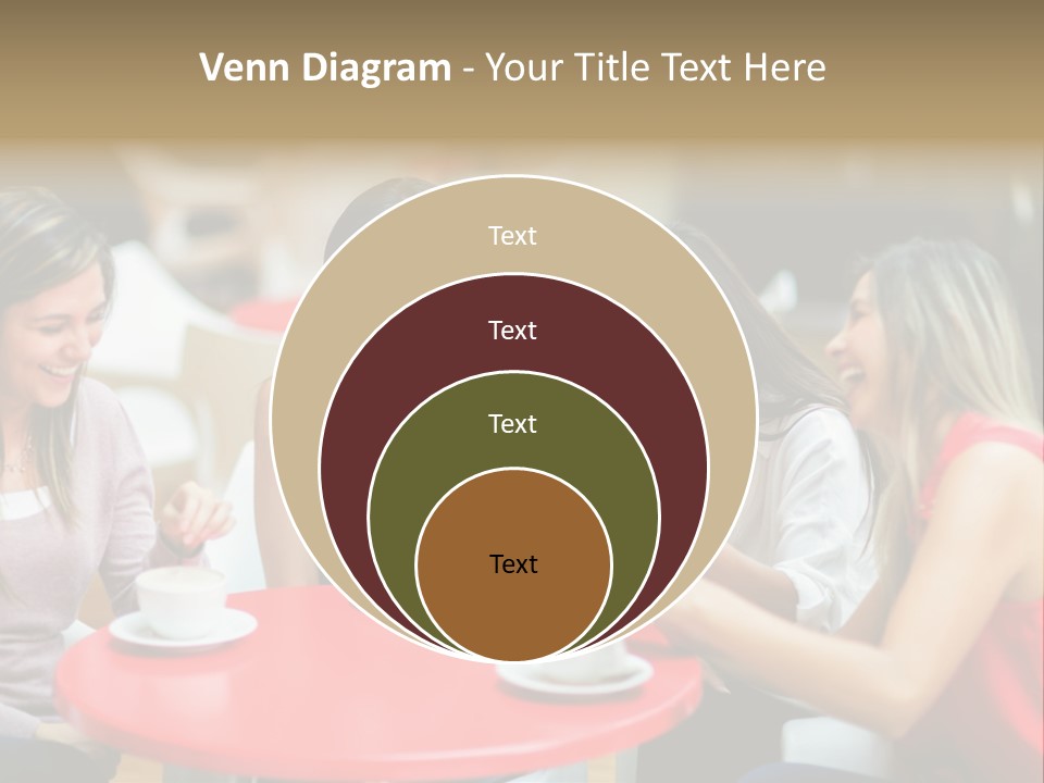 Happy Cheerful Adults PowerPoint Template