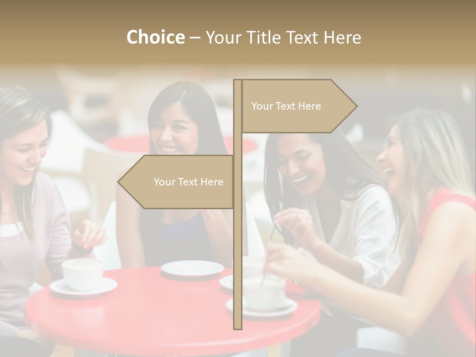 Happy Cheerful Adults PowerPoint Template