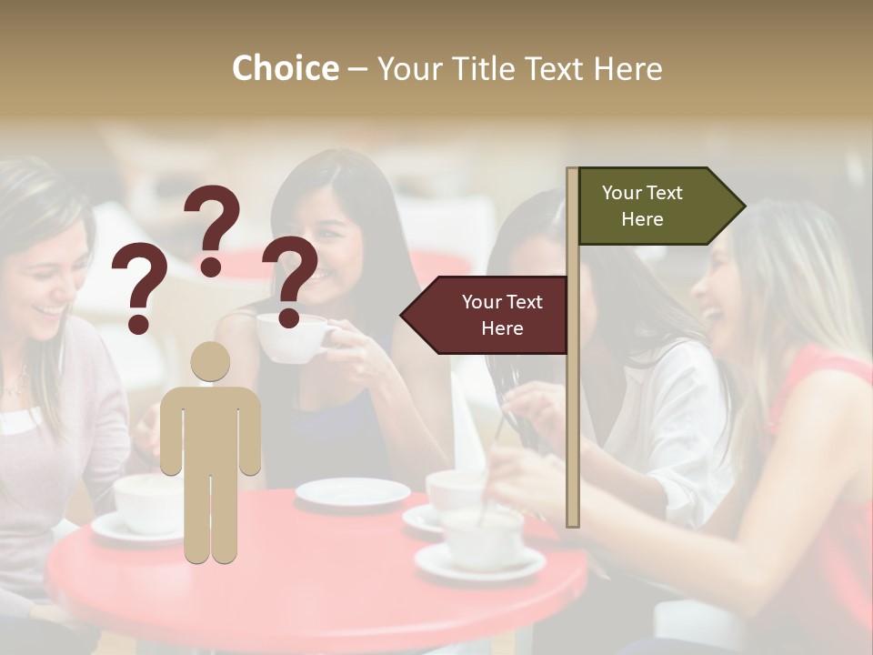 Happy Cheerful Adults PowerPoint Template