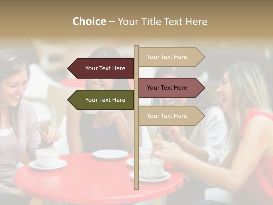 Happy Cheerful Adults PowerPoint Template