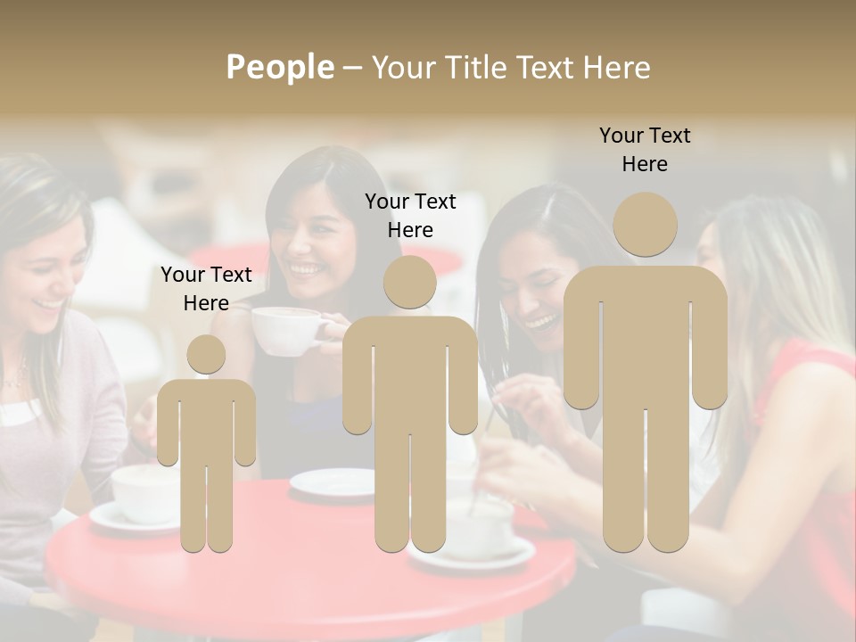 Happy Cheerful Adults PowerPoint Template