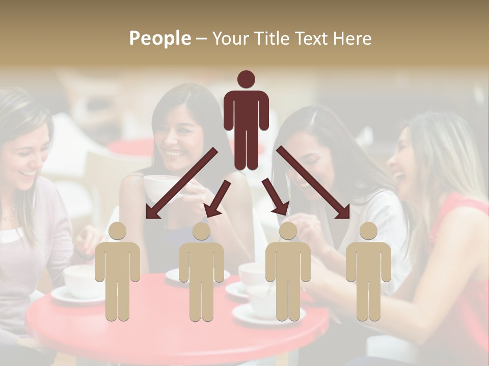 Happy Cheerful Adults PowerPoint Template