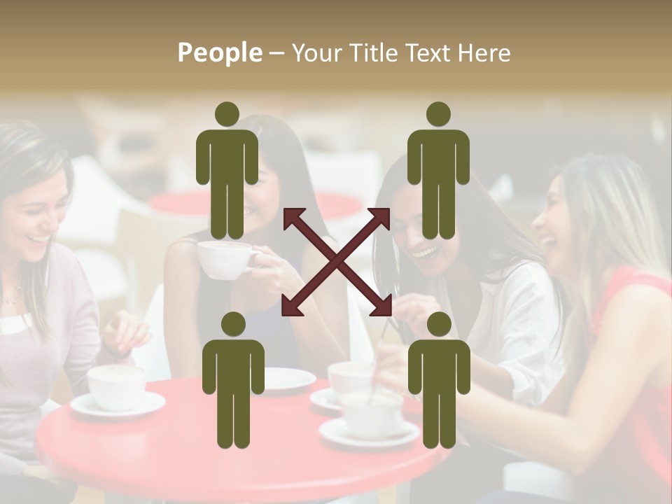 Happy Cheerful Adults PowerPoint Template