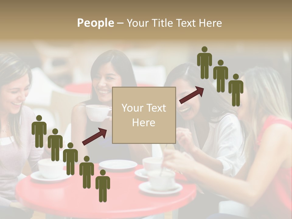 Happy Cheerful Adults PowerPoint Template