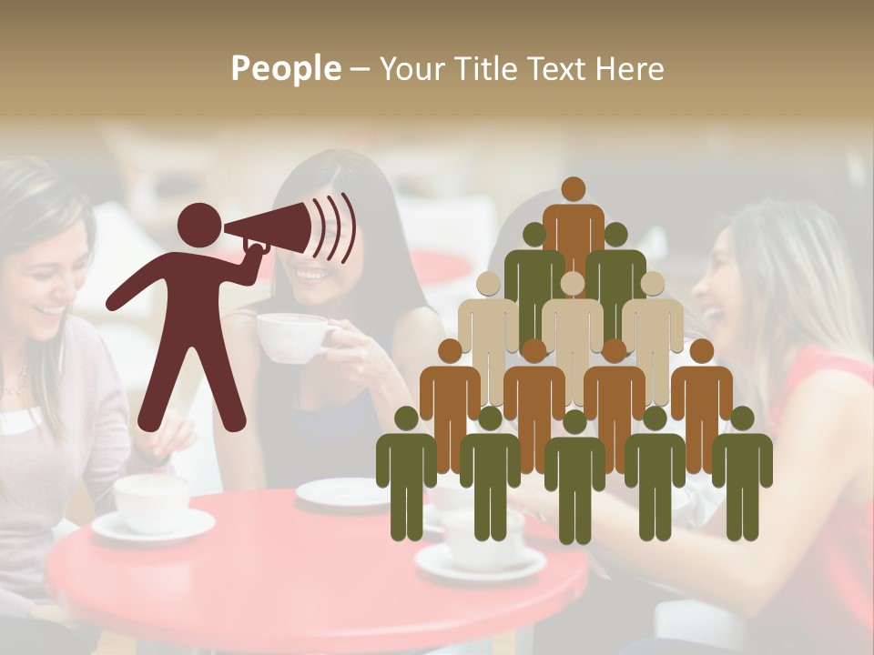 Happy Cheerful Adults PowerPoint Template