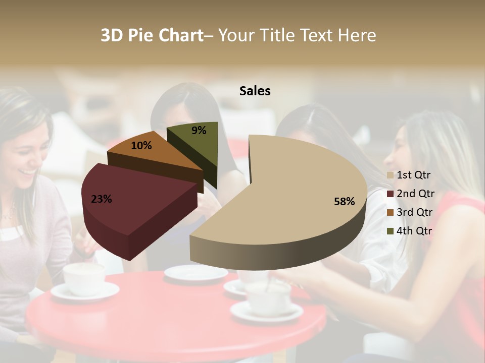Happy Cheerful Adults PowerPoint Template