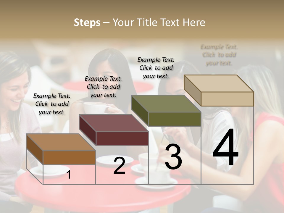 Happy Cheerful Adults PowerPoint Template