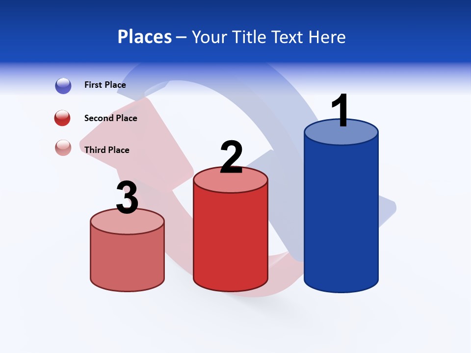 A Blue And Red Arrow Powerpoint Presentation PowerPoint Template