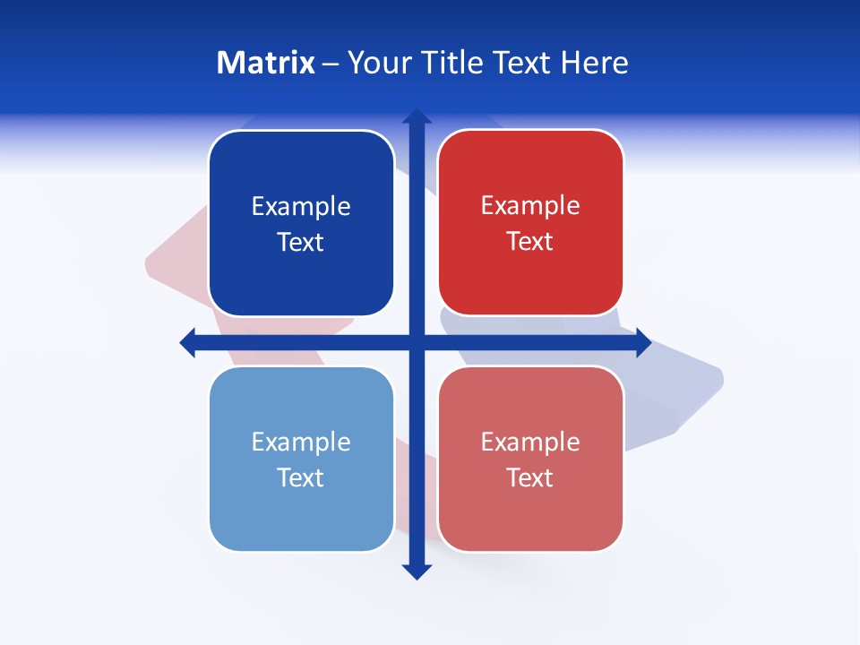 A Blue And Red Arrow Powerpoint Presentation PowerPoint Template