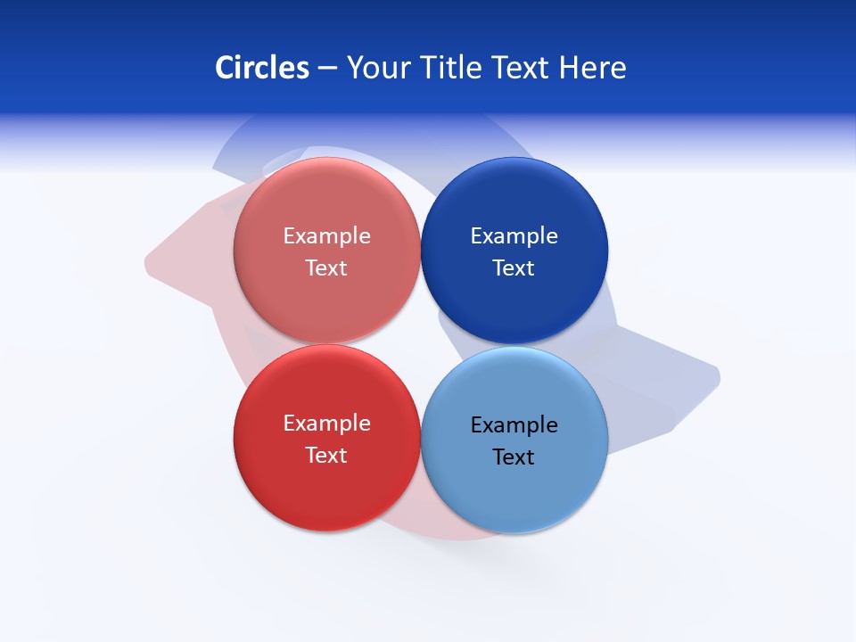 A Blue And Red Arrow Powerpoint Presentation PowerPoint Template