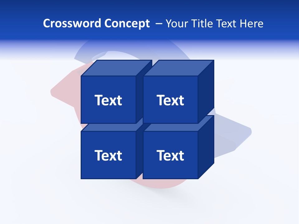 A Blue And Red Arrow Powerpoint Presentation PowerPoint Template