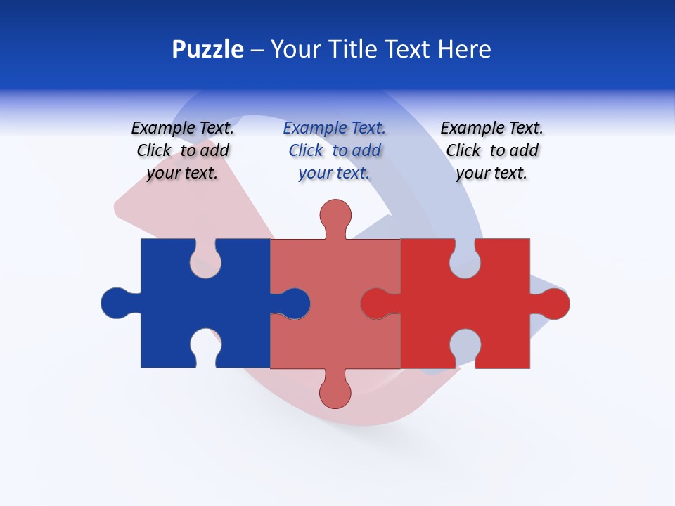 A Blue And Red Arrow Powerpoint Presentation PowerPoint Template