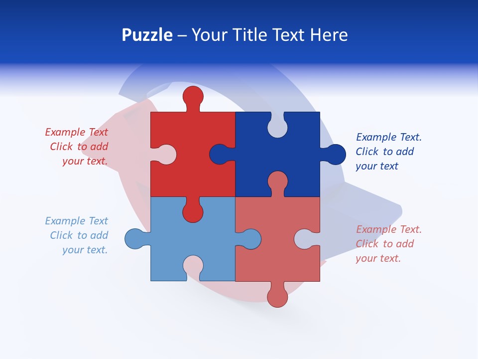 A Blue And Red Arrow Powerpoint Presentation PowerPoint Template