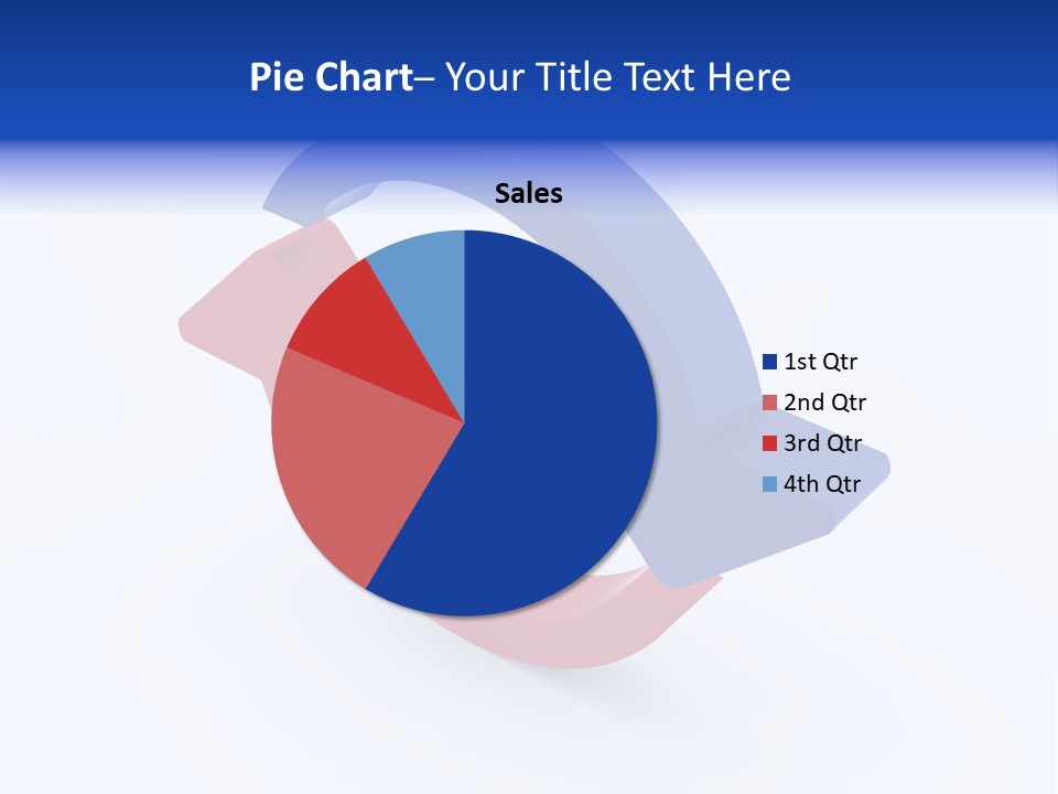 A Blue And Red Arrow Powerpoint Presentation PowerPoint Template
