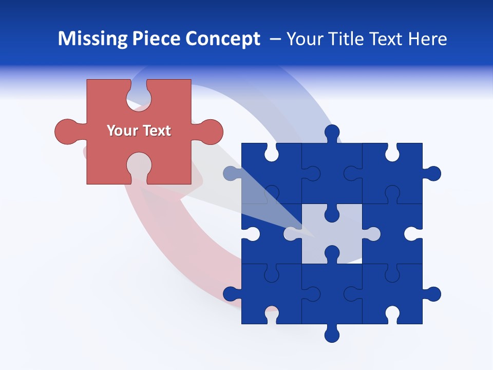 A Blue And Red Arrow Powerpoint Presentation PowerPoint Template