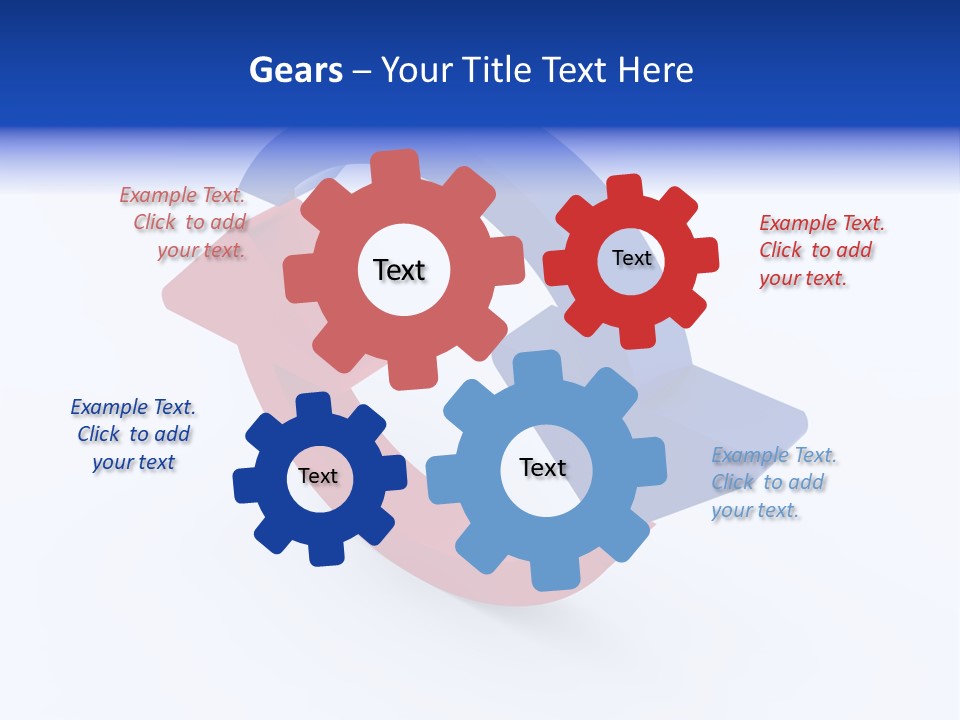 A Blue And Red Arrow Powerpoint Presentation PowerPoint Template