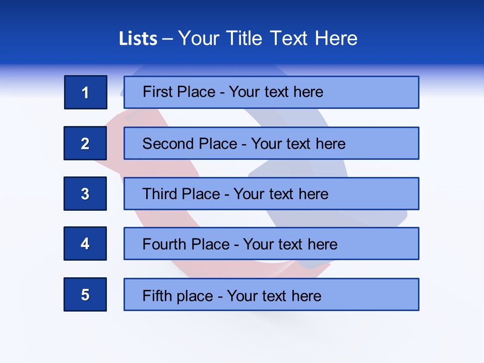 A Blue And Red Arrow Powerpoint Presentation PowerPoint Template