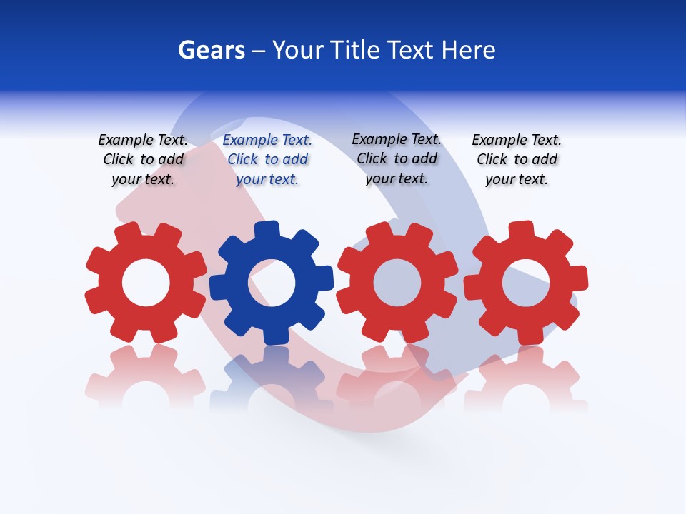 A Blue And Red Arrow Powerpoint Presentation PowerPoint Template