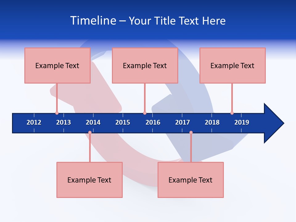 A Blue And Red Arrow Powerpoint Presentation PowerPoint Template