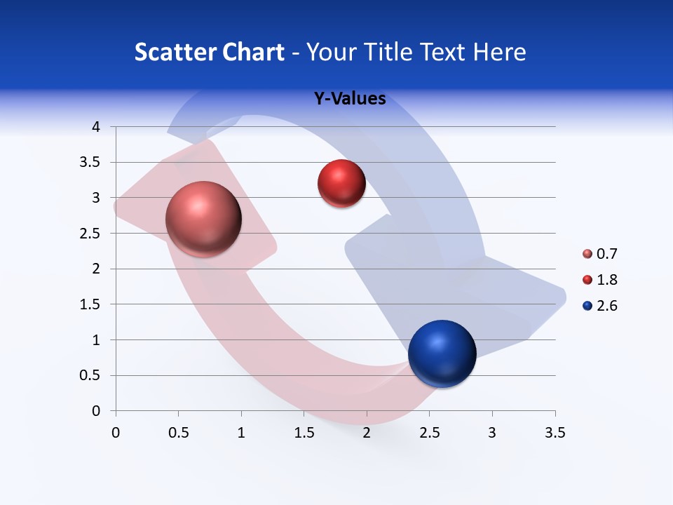 A Blue And Red Arrow Powerpoint Presentation PowerPoint Template