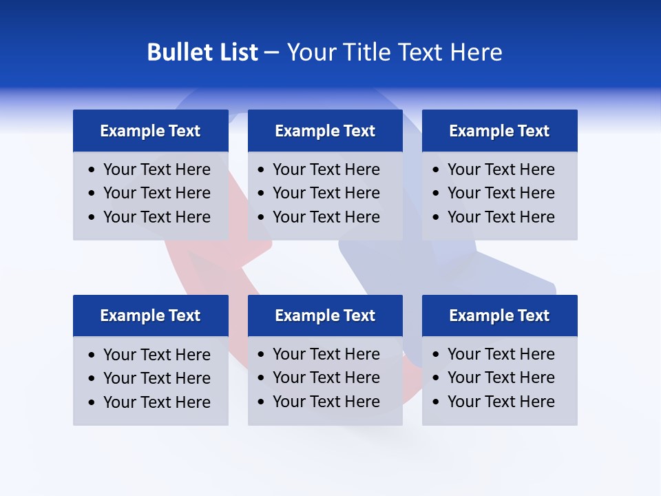 A Blue And Red Arrow Powerpoint Presentation PowerPoint Template