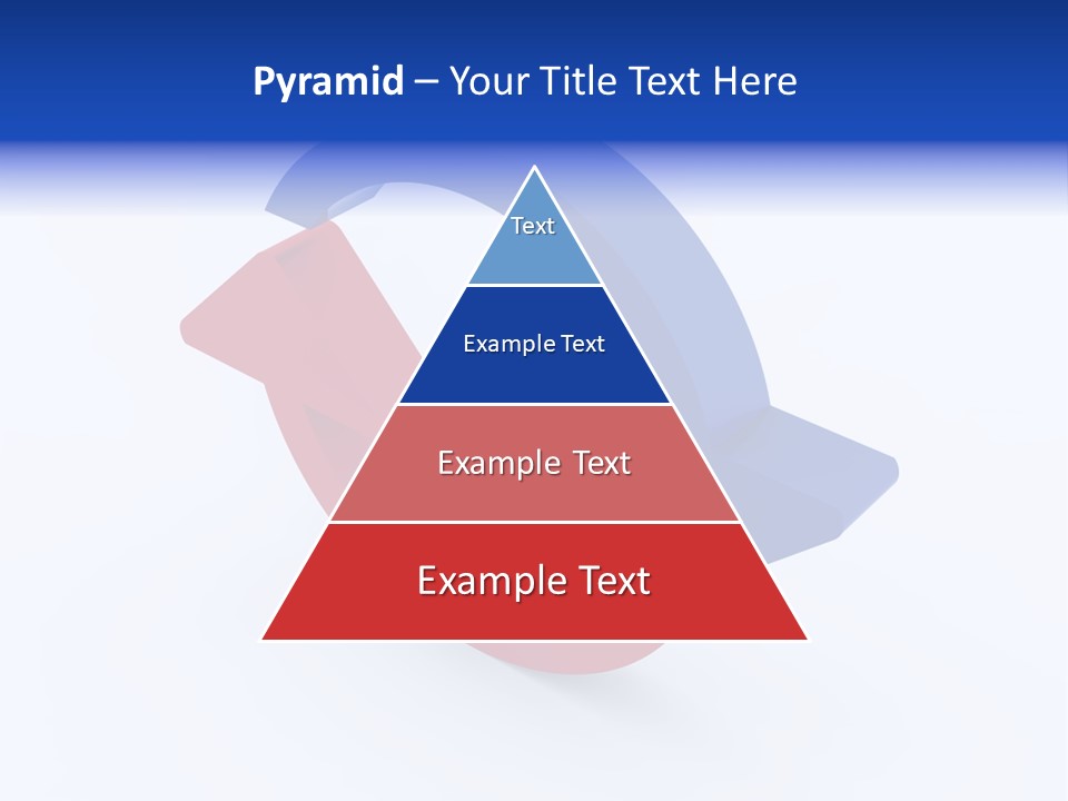 A Blue And Red Arrow Powerpoint Presentation PowerPoint Template