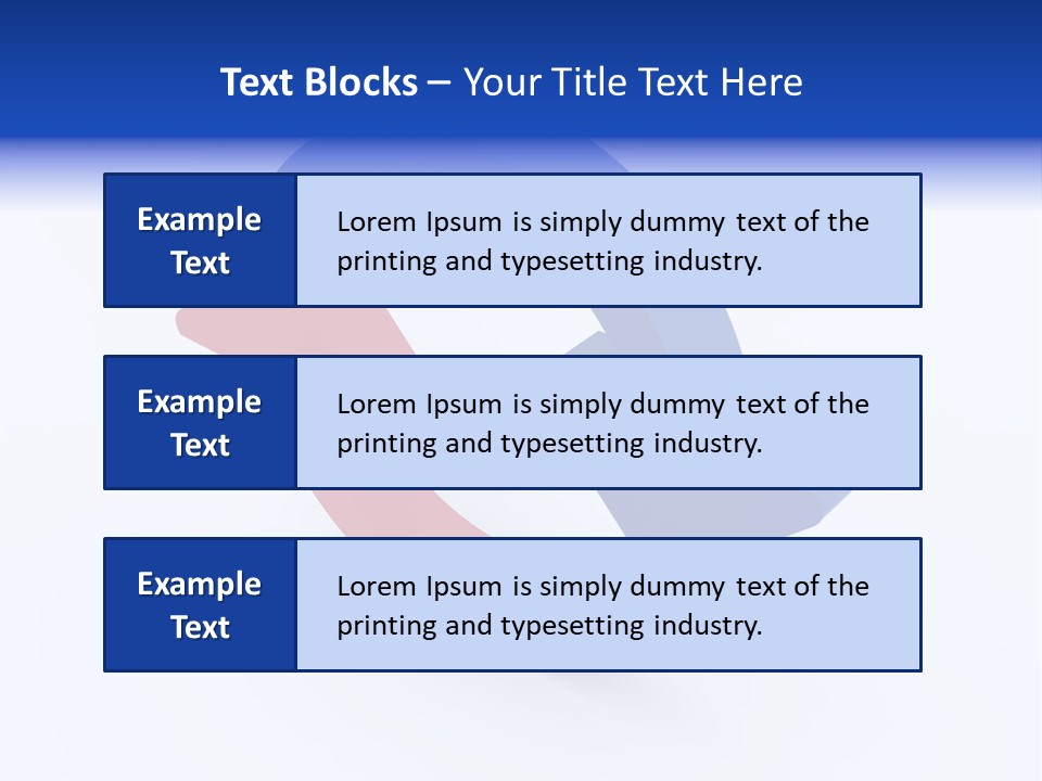 A Blue And Red Arrow Powerpoint Presentation PowerPoint Template