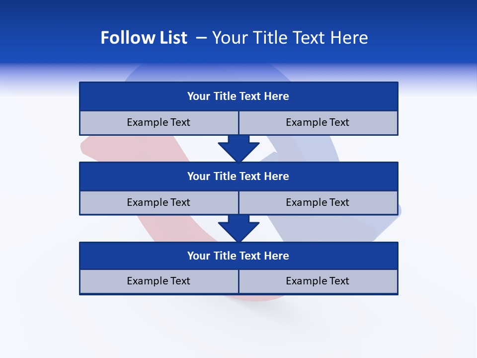A Blue And Red Arrow Powerpoint Presentation PowerPoint Template