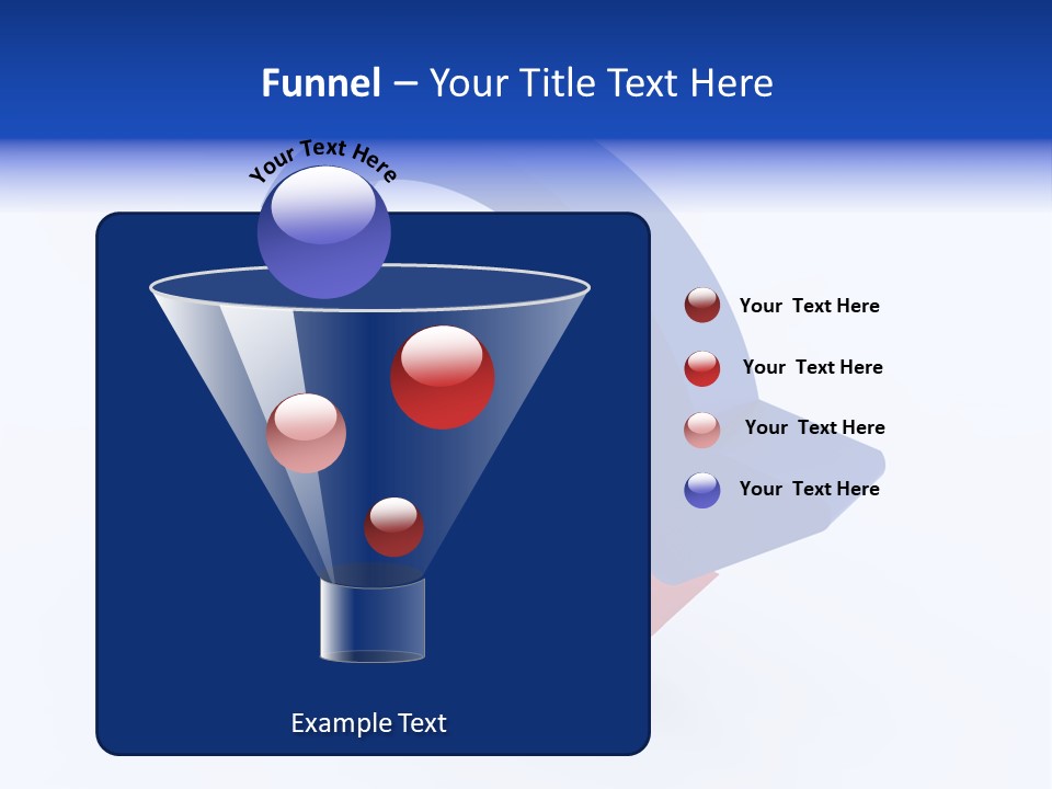 A Blue And Red Arrow Powerpoint Presentation PowerPoint Template