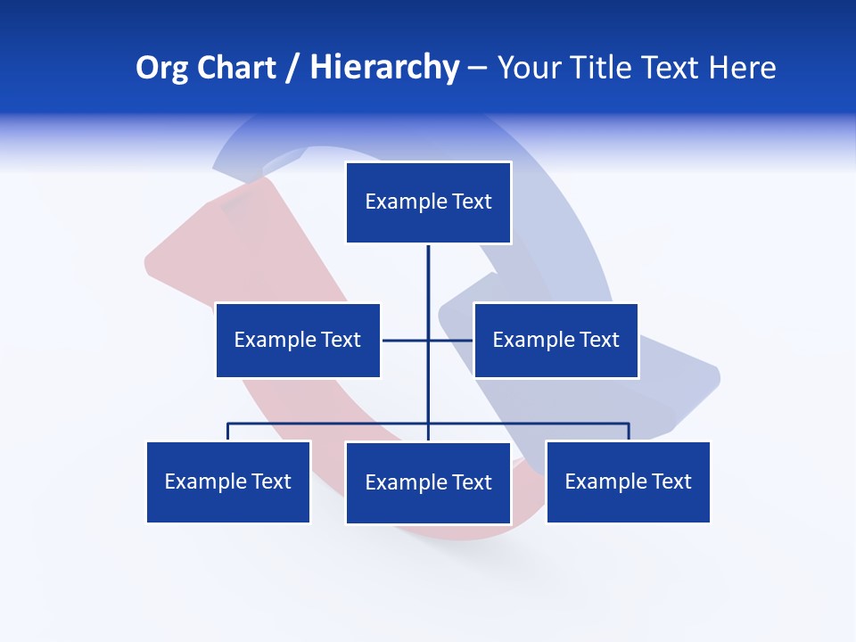 A Blue And Red Arrow Powerpoint Presentation PowerPoint Template
