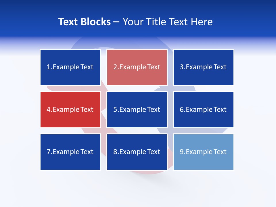 A Blue And Red Arrow Powerpoint Presentation PowerPoint Template