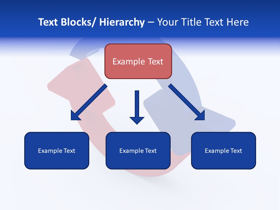 A Blue And Red Arrow Powerpoint Presentation PowerPoint Template