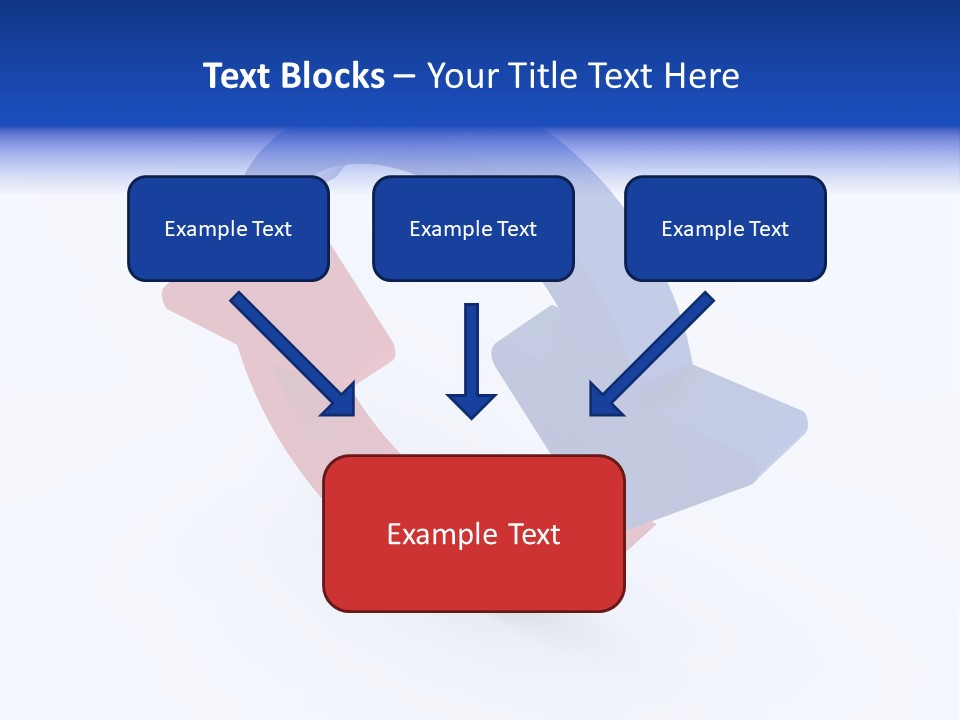 A Blue And Red Arrow Powerpoint Presentation PowerPoint Template