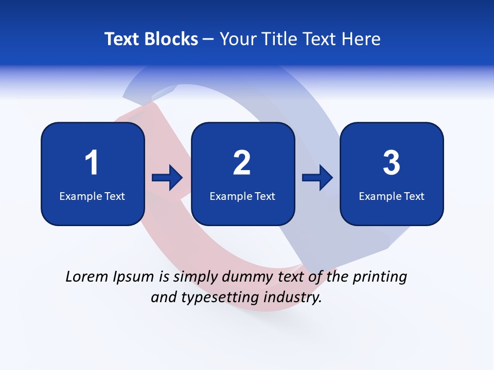 A Blue And Red Arrow Powerpoint Presentation PowerPoint Template